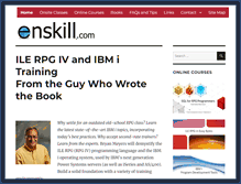 Tablet Screenshot of enskill.com